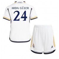 Real Madrid Arda Guler #24 Hjemme Trøje Børn 2023-24 Kortærmet (+ Korte bukser)